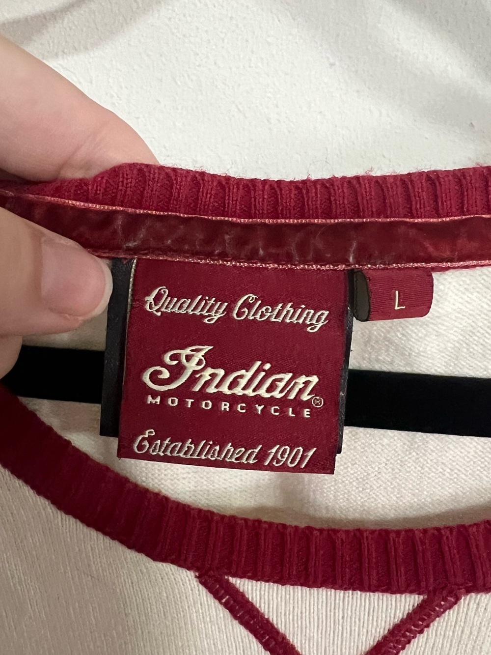 Indian Motorcycle Colorblock Raglan Sweater - Picture 6 of 10